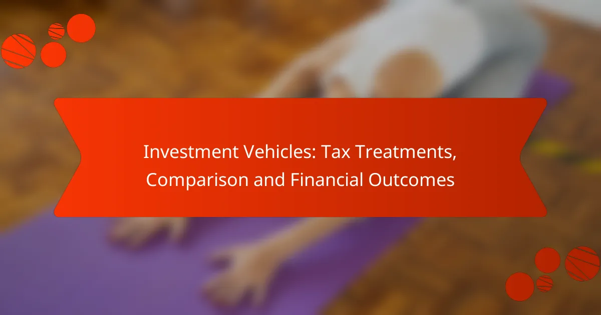 Investment Vehicles: Tax Treatments, Comparison and Financial Outcomes