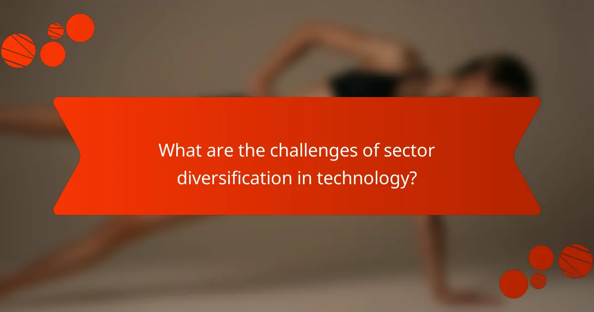 What are the challenges of sector diversification in technology?